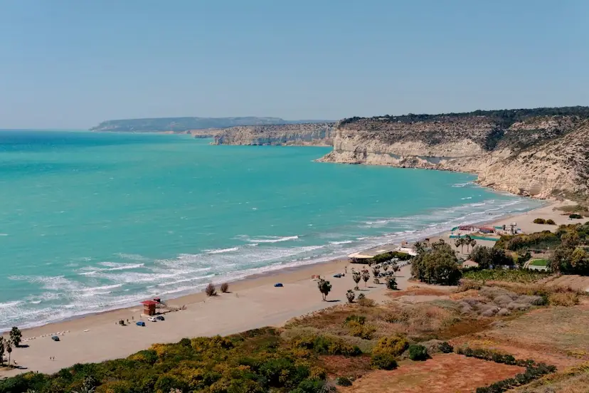 Plajă la Limassol, Cipru